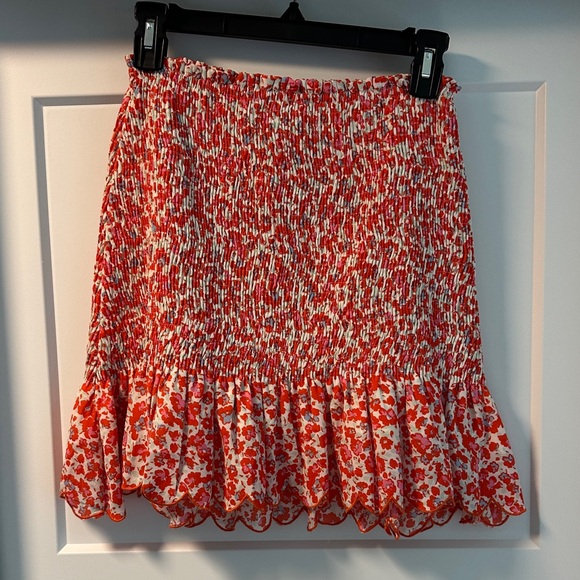Floral Red Skirt - Picture 1 of 1